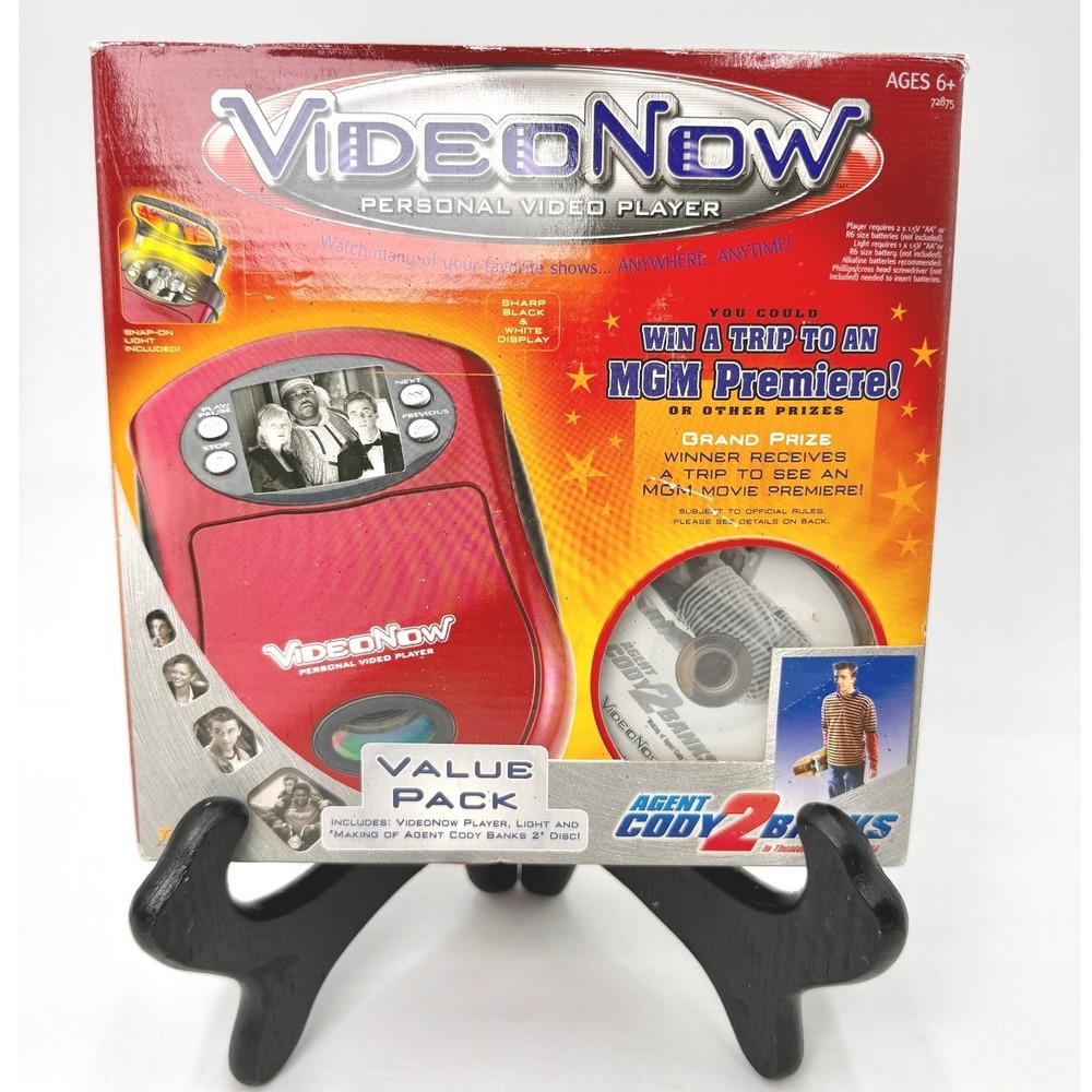 Tiger Electronics VideoNow Personal Video Player Red Value Pack Agent Cody Banks